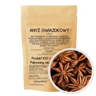 Anyż gwiazdkowy cały 50g ZIELARZPOLSKI.PL