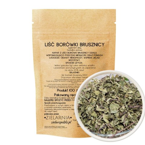 Borówka brusznica liść 50g ZIELARZPOLSKI.PL