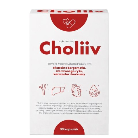 CHOLIIV - cholesterol, homocysteina, wątroba 30 kaps.