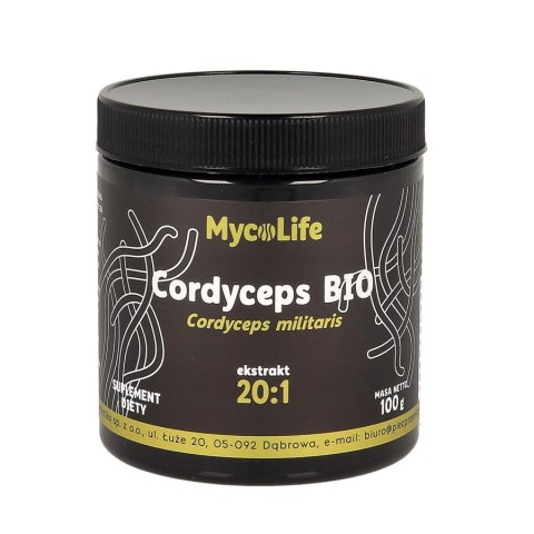 Cordyceps grzyb BIO ekstrakt 20:1 100g MYCOLIFE