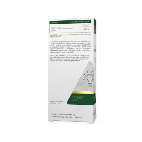 MEDICA HERBS Gaba 520mg, 60 kaps.