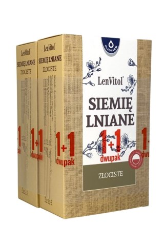 OLEOFARM Siemię lniane złociste dwupak 250g+250g