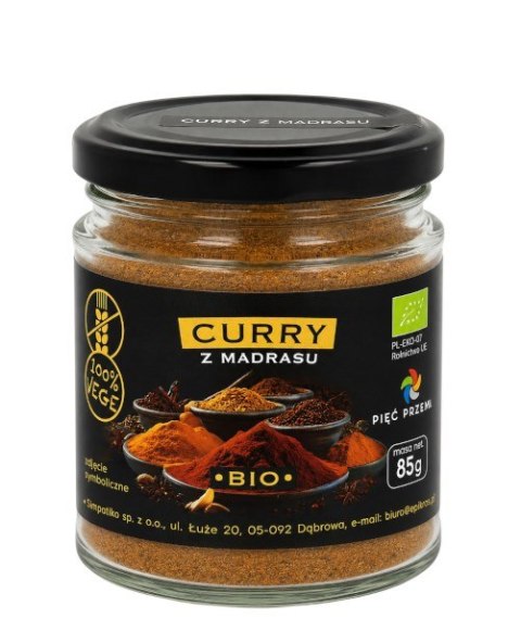 PIĘĆ PRZEMIAN Curry z Madrasu bezglutenowe BIO 85g