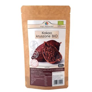PIĘĆ PRZEMIAN Kakao kruszone surowe BIO 250g