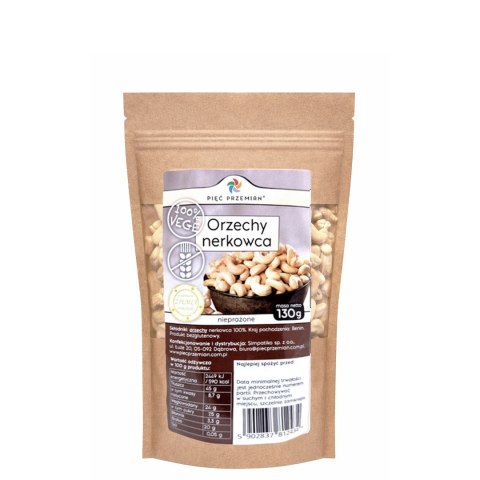 PIĘĆ PRZEMIAN Orzechy nerkowca 130g