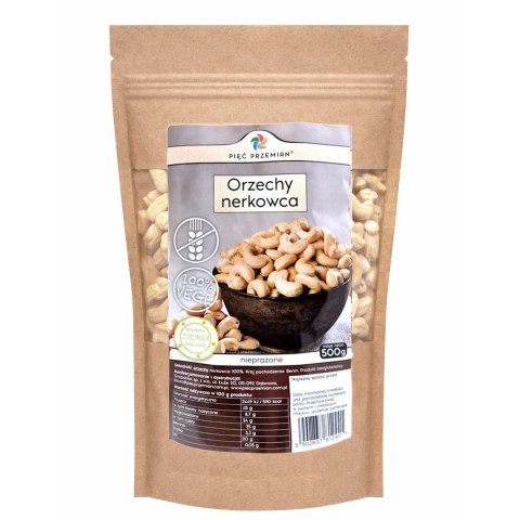 PIĘĆ PRZEMIAN Orzechy nerkowca 500g