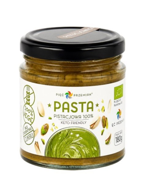 PIĘĆ PRZEMIAN Pasta pistacjowa 100% 180g