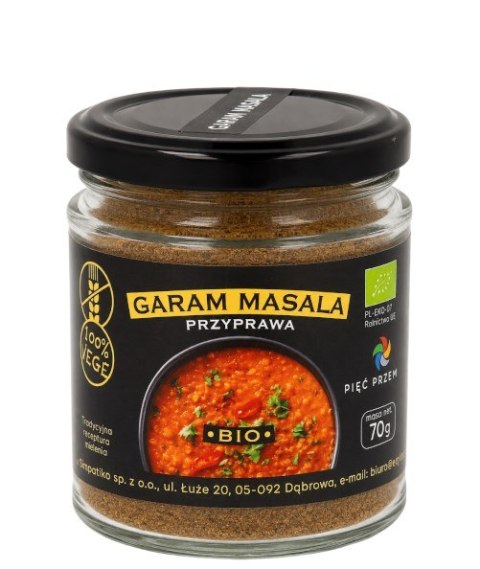 PIĘĆ PRZEMIAN Przyprawa Garam masala BIO 70g