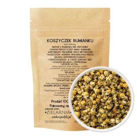 Rumianek koszyczek cały 50g ZIELARZPOLSKI.PL
