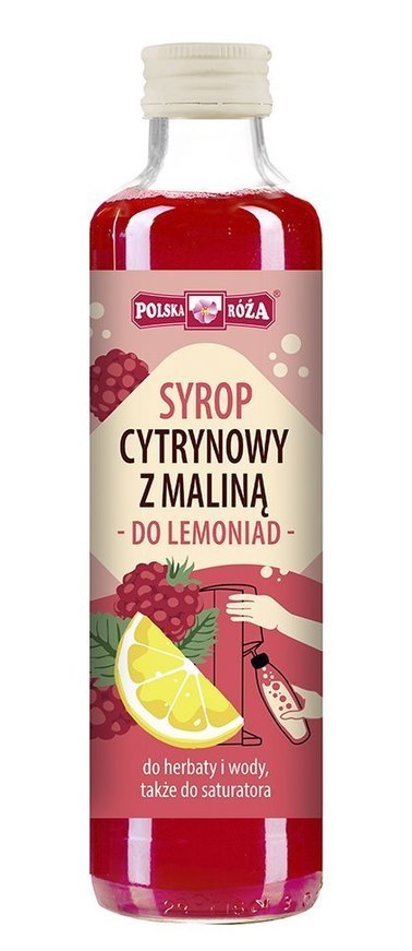 Syrop cytryna z maliną do saturatora 250ml POLSKA RÓŻA