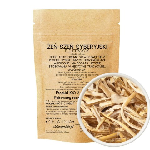 Żeń-szeń syberyjski korzeń cięty 50g ZIELARZPOLSKI.PL