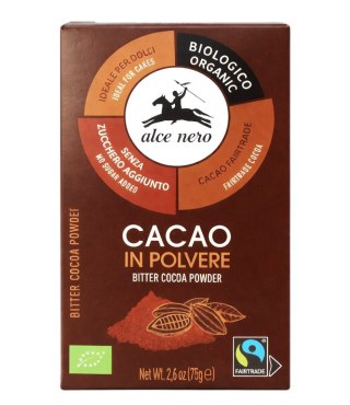 ALCE NERO Kakao w proszku FAIR TRADE BIO 75g