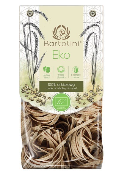 BARTOLINI Makaron orkiszowy pełnoziarnisty gniazda (fettuccine) BIO 250g