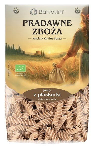 BARTOLINI Makaron z płaskurki jasny świderek nr 5 BIO 250g