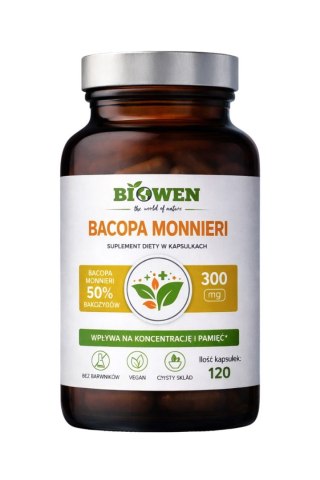 BIOWEN Bacopa Monnieri 120 kapsułek