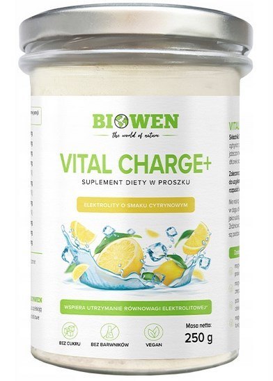BIOWEN Elektrolity Vital Charge+ o smaku cytrynowym 250g