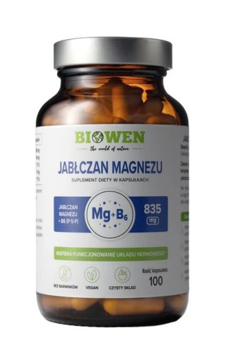 BIOWEN Jabłczan Magnezu 100kaps.