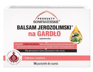 Balsam Jerozolimski na gardło 16 pastylek do ssania PRODUKTY BONIFRATERSKIE