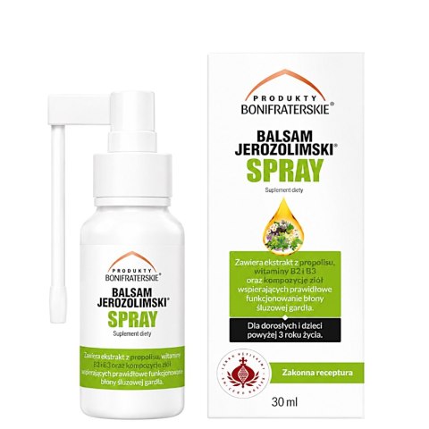 Balsam Jerozolimski spray 30ml PRODUKTY BONIFRATERSKIE