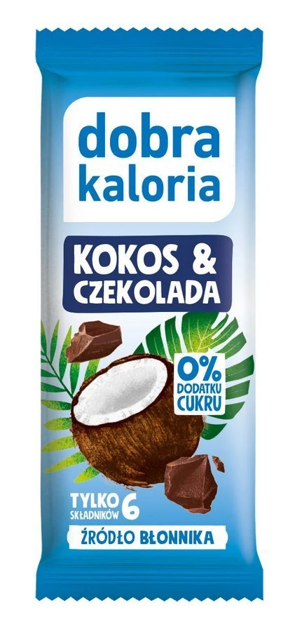 DOBRA KALORIA Baton kokos i czekolada 33g KUBARA