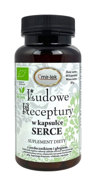 LUDOWE RECEPTURY serce BIO 60 kapsułek MIR-LEK