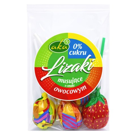 Lizaki musujące owocowe ze stewią bez dodatku cukru 13g*5szt AKA