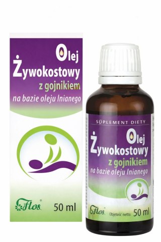 Olej żywokostowy z gojnikiem na bazie oleju lnianego 50ml FLOS