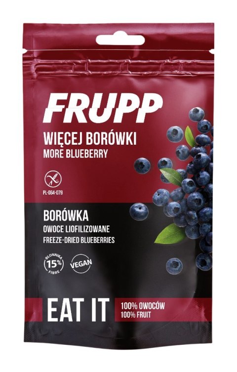 Owoce liofilizowane FRUPP borówka bezglutenowe 15g CELIKO