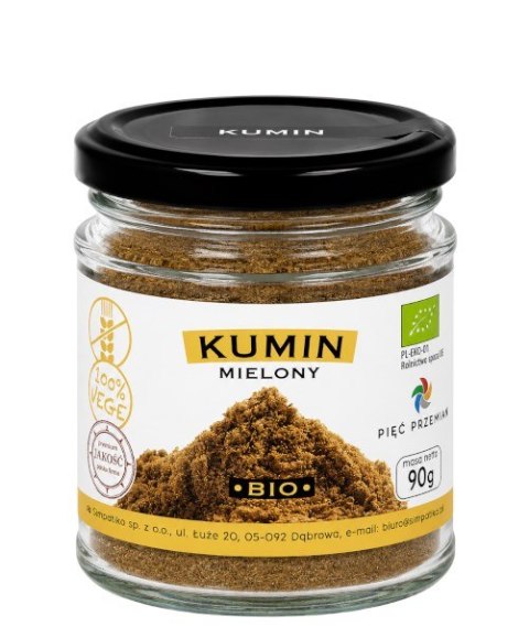 PIĘĆ PRZEMIAN Kumin mielony bezglutenowy BIO 90g