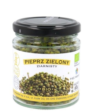 PIĘĆ PRZEMIAN Pieprz zielony ziarnisty bezglutenowy BIO 65g
