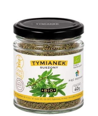 PIĘĆ PRZEMIAN Tymianek suszony bezglutenowy BIO 40g