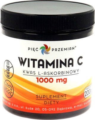 PIĘĆ PRZEMIAN Witamina C kwas L-askorbinowy 200g