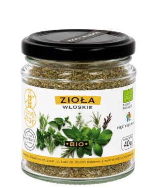 PIĘĆ PRZEMIAN Zioła włoskie bezglutenowe BIO 40g