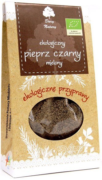 Pieprz czarny mielony BIO 50g DARY NATURY