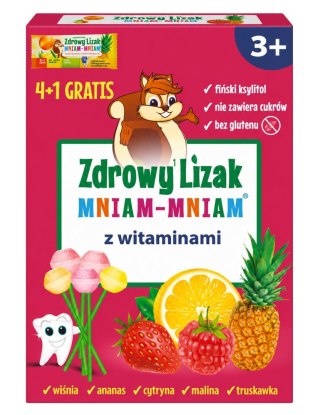 Zdrowy lizak Mniam-Mniam bez cukru witaminy 4+1 gratis STARPHARMA