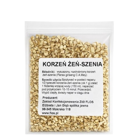 Żeń-szeń korzeń 25g FLOS