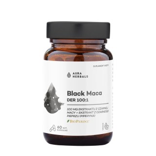 AURA HERBALS Black Maca DER 100:1 60 kaps.