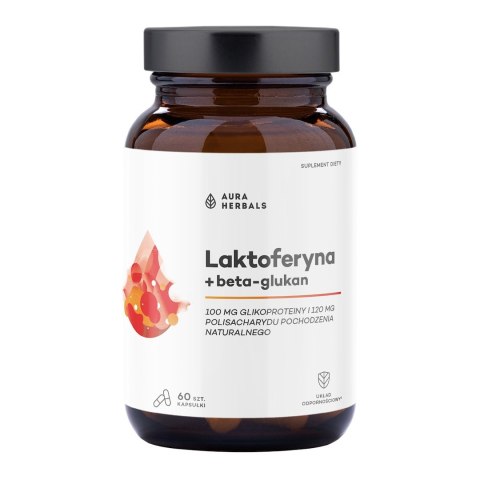 AURA HERBALS Laktoferyna + beta-glukan 60 kaps.