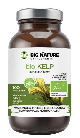 BIG NATURE Tabletki Kelp BIO 200mg, 100 tabl.