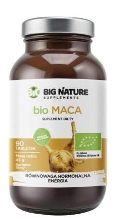 BIG NATURE Tabletki Maca BIO 500mg, 90 tabl.