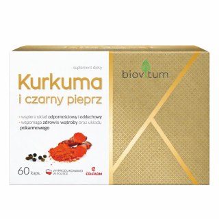 COLFARM Biovitum Kurkuma i czarny pieprz 60 kaps.