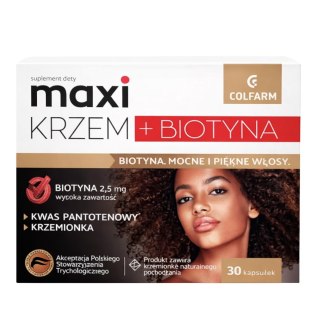 COLFARM Maxi Krzem + Biotyna 30 kaps.