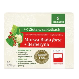 COLFARM Morwa Biała forte + Berberyna 60 tabl.