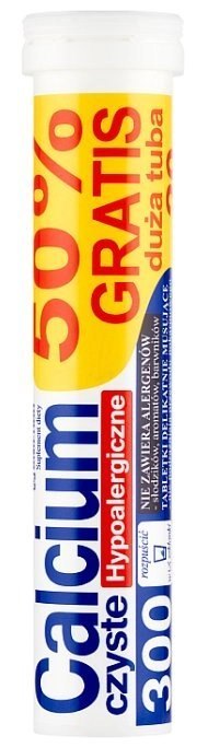 Calcium 300 hypoalergiczne 20 tabletek musujących UNIPHAR