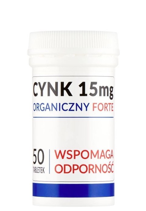 Cynk organiczny forte 15mg, 50 tabl. UNIPHAR