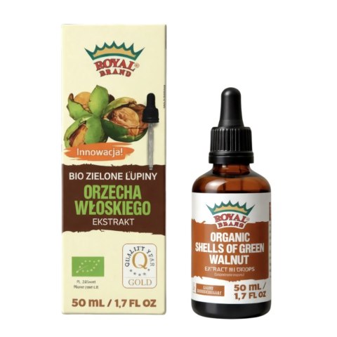 Ekstrakt z zielonych łupin orzecha włoskiego BIO 50ml ROYAL BRAND