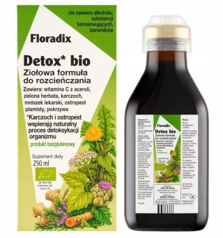 FLORADIX Detox BIO ziołowa formuła do rozcieńczania 250ml SALUS