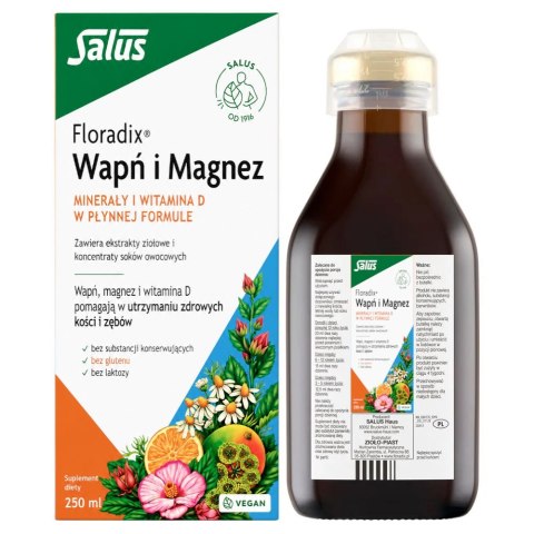 FLORADIX Wapń i Magnez płynna formuła 250ml SALUS