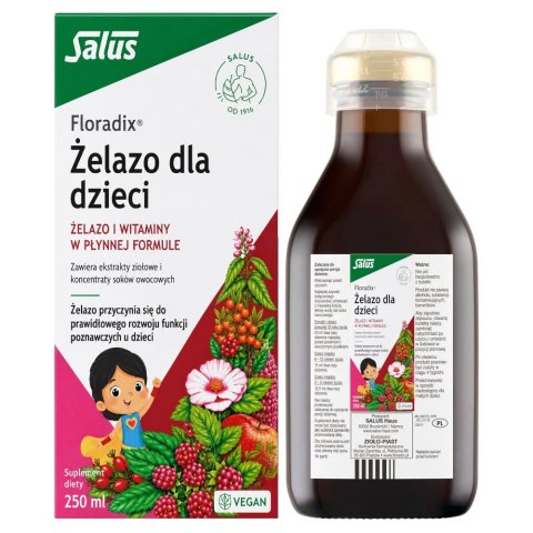 FLORADIX Żelazo i witaminy dla dzieci 250ml SALUS