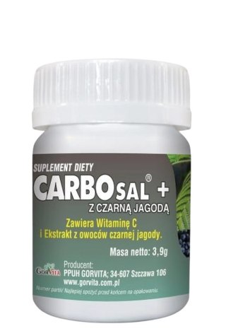 GORVITA Carbosal z czarną jagodą 30 kaps.